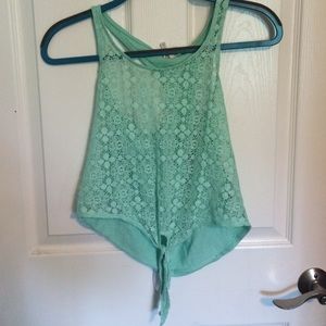 full lace front crop top