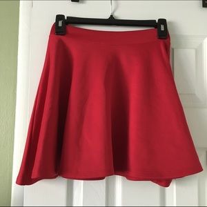 Red Skater Skirt