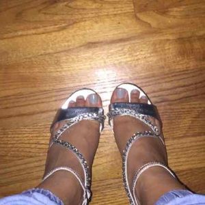 Silver heels