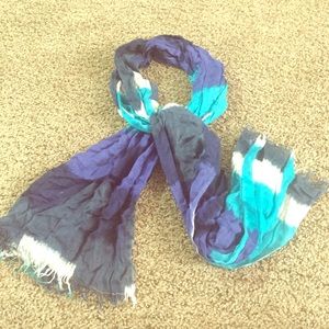blue scarf/shawl