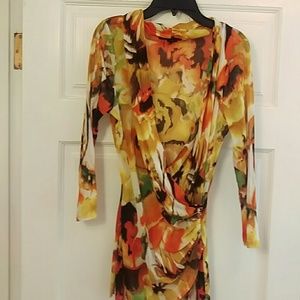 Karen Kane L mesh knit top