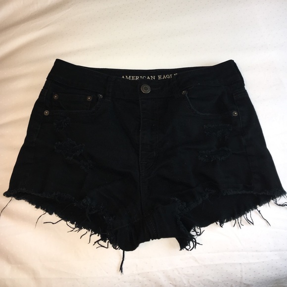American eagle black high festival shorts size 10