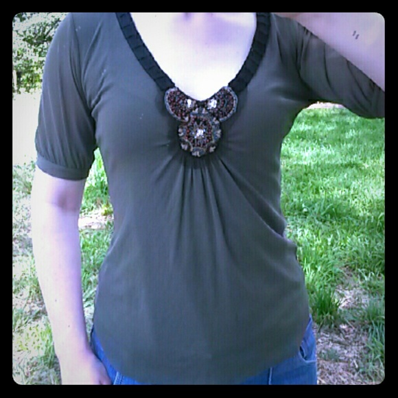 Beautiful Beaded Weston Wear Blouse