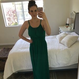 Emerald Green maxi dress