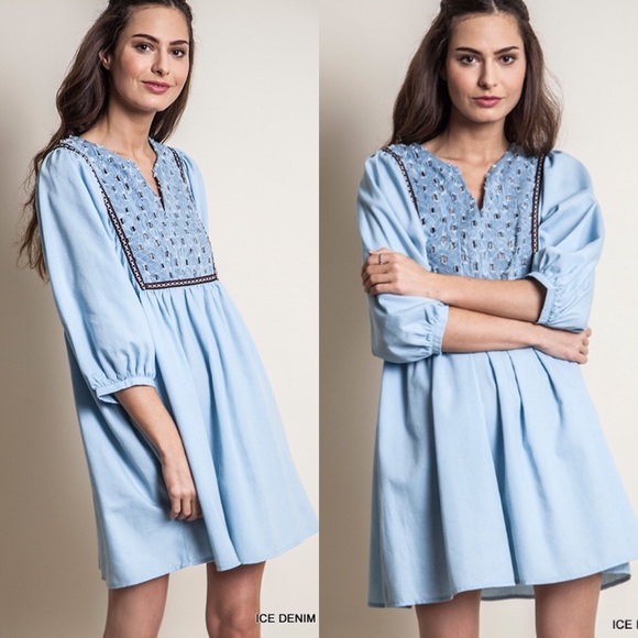 Light Ice Babydoll Dress - Picture 2 of 4