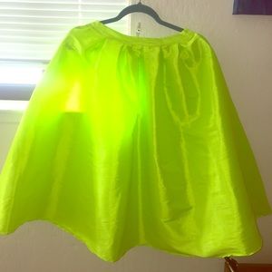 Lime Green Full Skirt