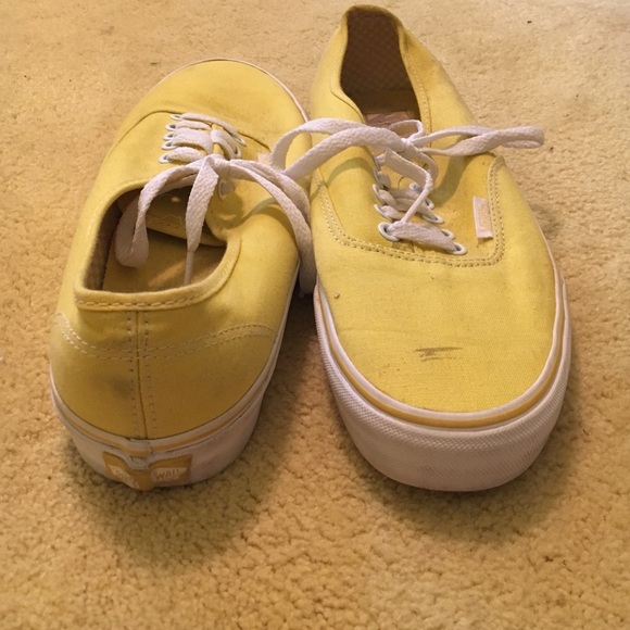 bright yellow vans!!