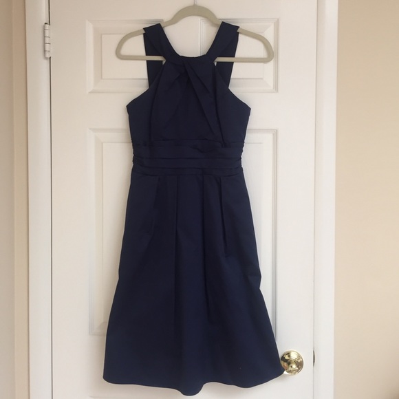 Navy blue cocktail dress- worn once!