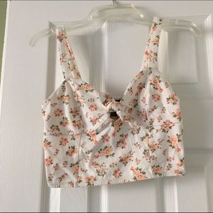Cute Floral Crop Top