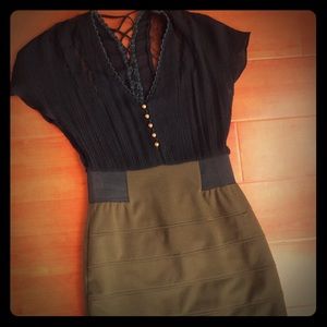 Lace lace-up top, bandage style bottom