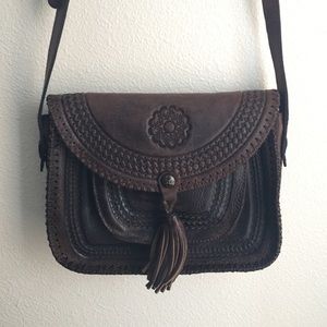 Patricia Nash Tooled Leather Crossbody Purse