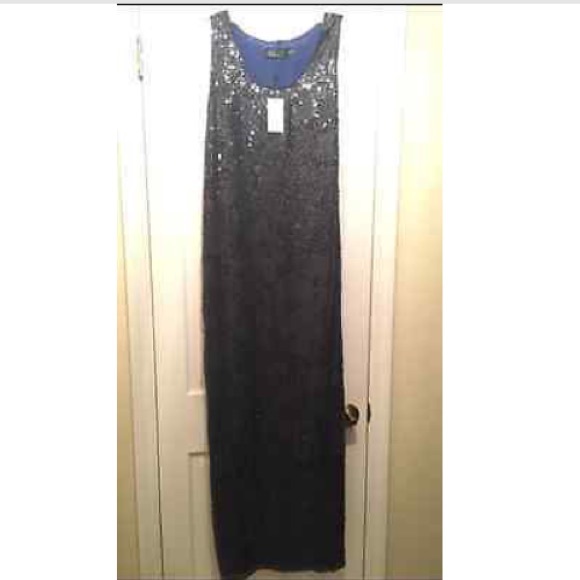Magaschoni Evening Dress New Navy