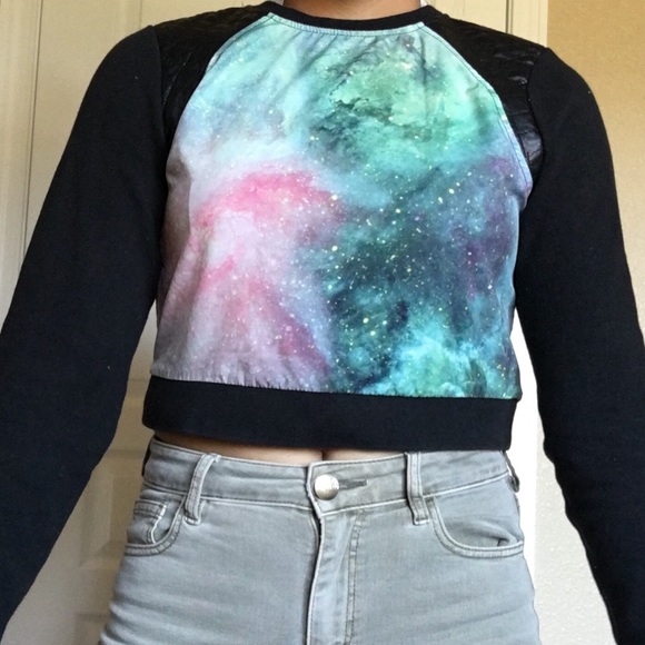 Galaxy crewneck from Pacsun
