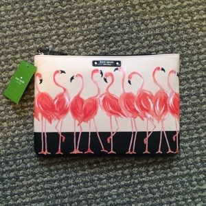 Kate Spade Gia Flamingo Pouch