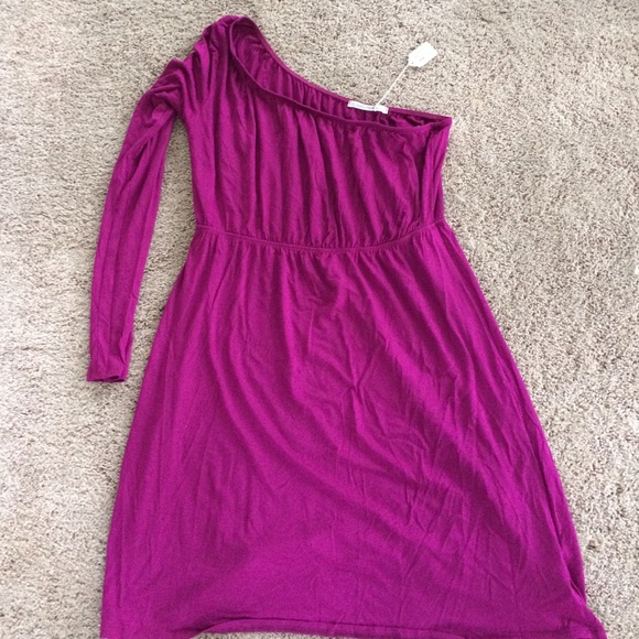 Color Me Red-One Shoulder Dress