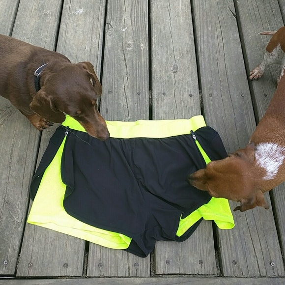 Athletic shorts with undershorts