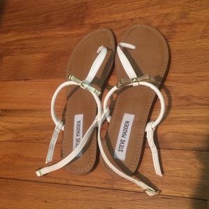 Steve Madden Women's Daisey Sandal WHITE