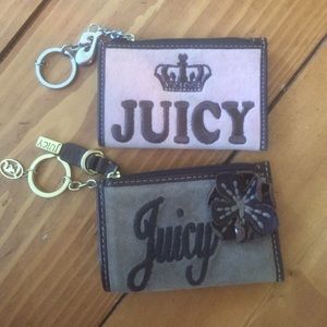 2 juicy couture small pouches