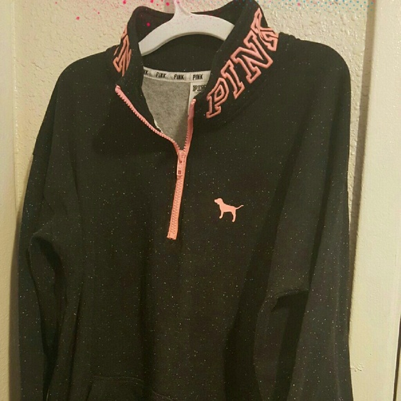 VS PINK halfzip sweater