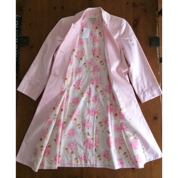 Banana Republic Jackets & Blazers - BR Summer 2016 Pink All Cotton Duster Sz L-NWT!!💥