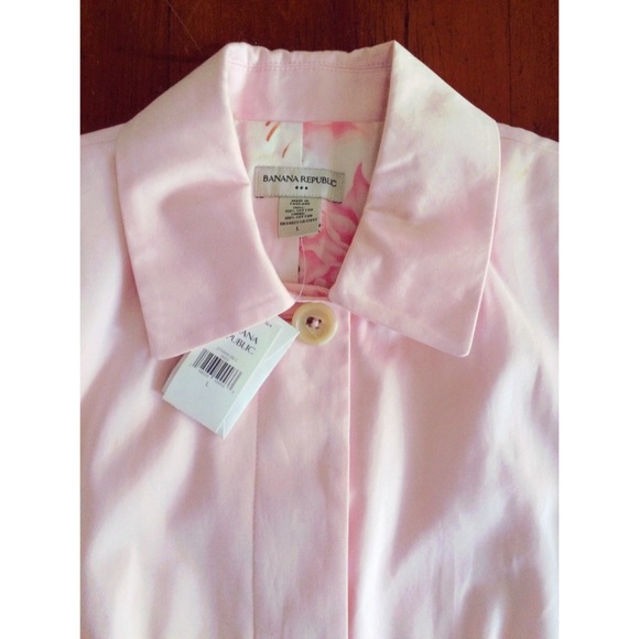 BR Summer 2016 Pink All Cotton Duster Sz L-NWT!!💥 - Picture 3 of 4