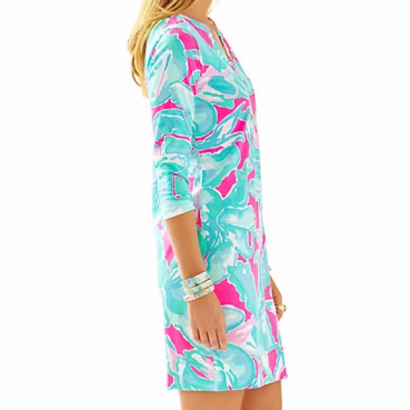 Lilly Pulitzer Alessia Dress - Tropical Sands Pink - Picture 2 of 3