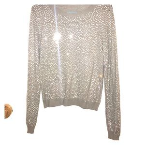 Alice + Olivia Crystal Sweater, size L