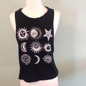 Black Graphic Design Summer Tank