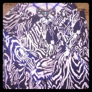 Navy and white Lilly Pulitzer dress