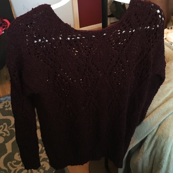 Maroon Knit Sweater