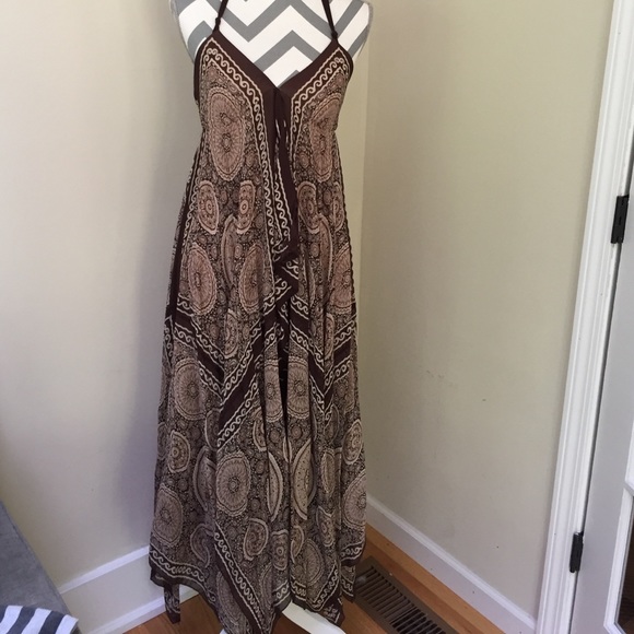 💲SALE 💲- BCBG Long Brown/Tan Dress - Size 6