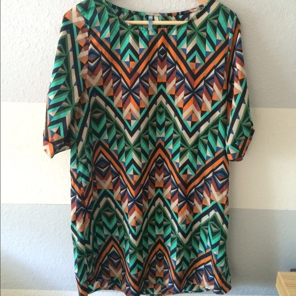Boho Multicolor sheath dress