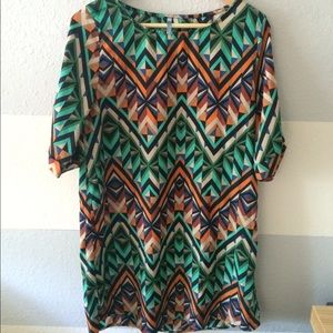 Boho Multicolor sheath dress