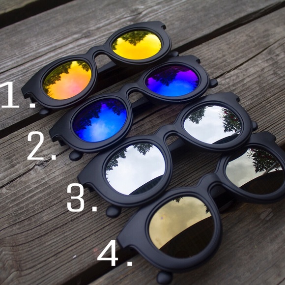 Last 2 💢Pink Mirror Round Retro Cat Eye Sunnies💕 - Picture 4 of 4