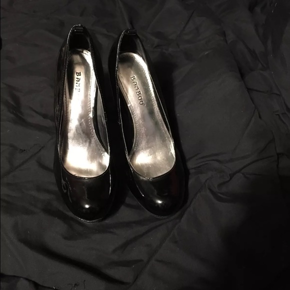 Bamboo Black Heels