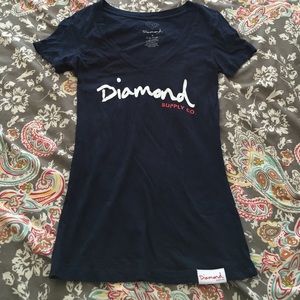 $20 | size small | navy blue diamond top