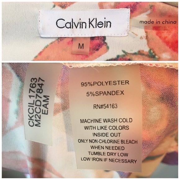 Calvin Klein Watercolor Sheath Dress - Picture 3 of 3