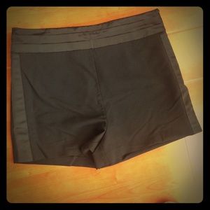 High waisted tuxedo shorts