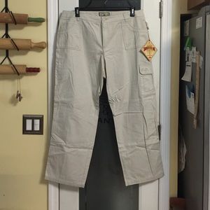 Caribbean Joe Khaki ankle pants