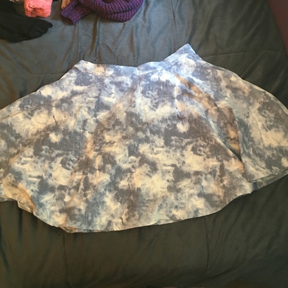 Acid Washed Tie Dye Circle Skirt