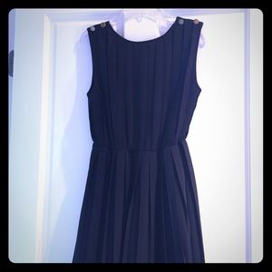 Pleated black dress - super cute !!