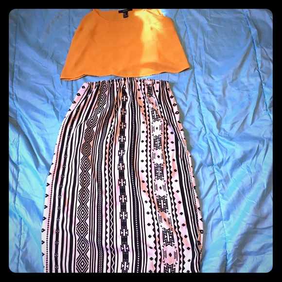 Black and white skirt