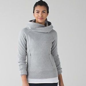 Lululemon Under Wraps Pullover Grey Hoodie