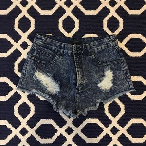 Forever 21 high waisted denim shorts