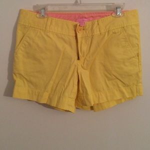 Lily Pulitzer Yellow Shorts