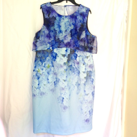 ASOS floral dress organza top, works for maternity