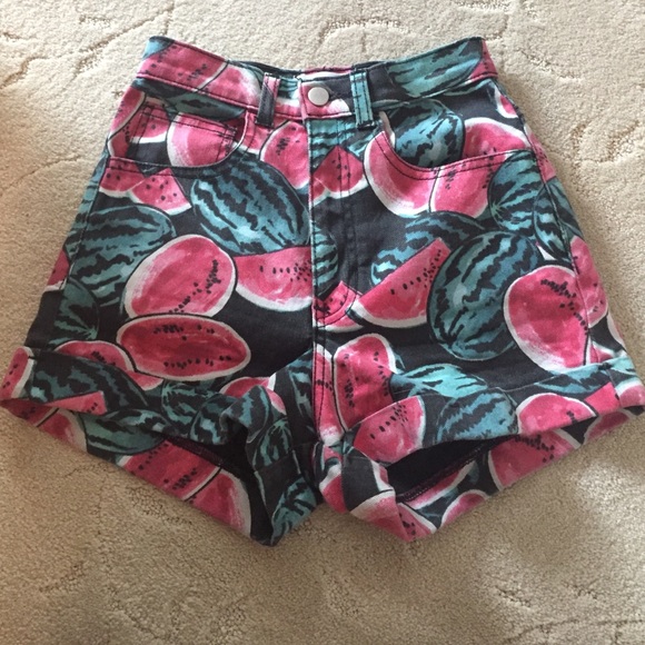 American Apparel Pants - American Apparel high waisted denim shorts