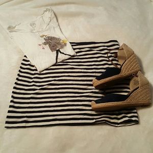 H&M Cotton Stripe Skirt