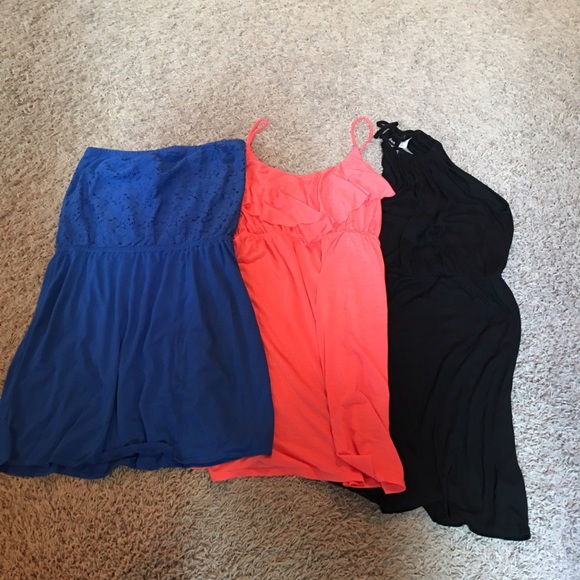 Old Navy and Xhilaration swim coverup sundresses