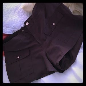 Liz &Co. size 8 swim shorts. Chocolate Brown. EUC